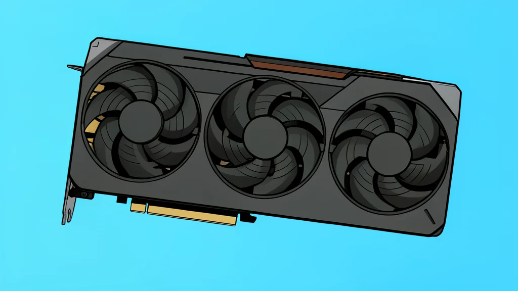 A green circuit board featuring a large black cooling fan and copper heat pipes.