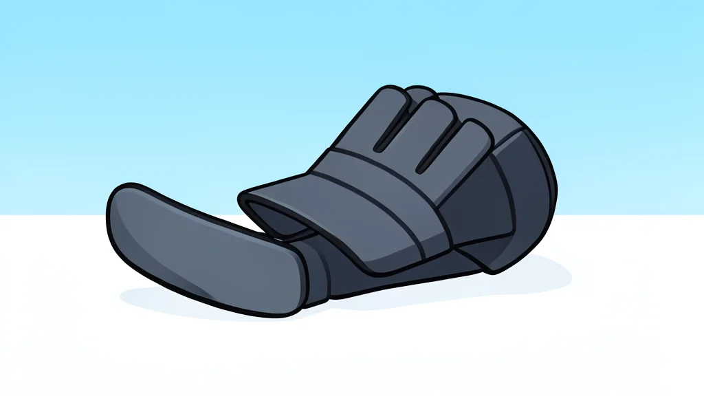 A pair of ice hockey skates resting on a smooth, white ice surface.