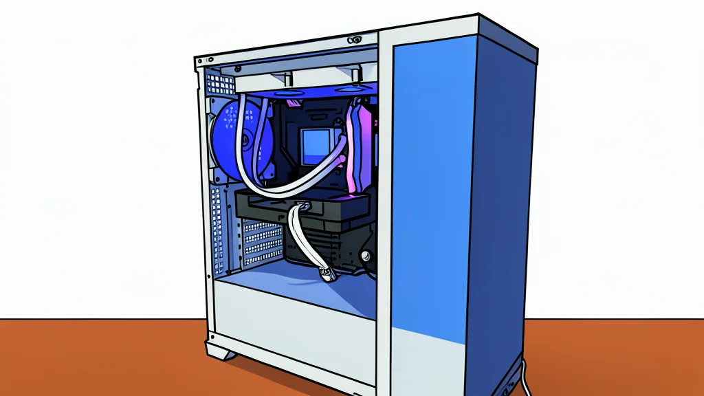 A white computer tower with a glass side panel revealing internal components