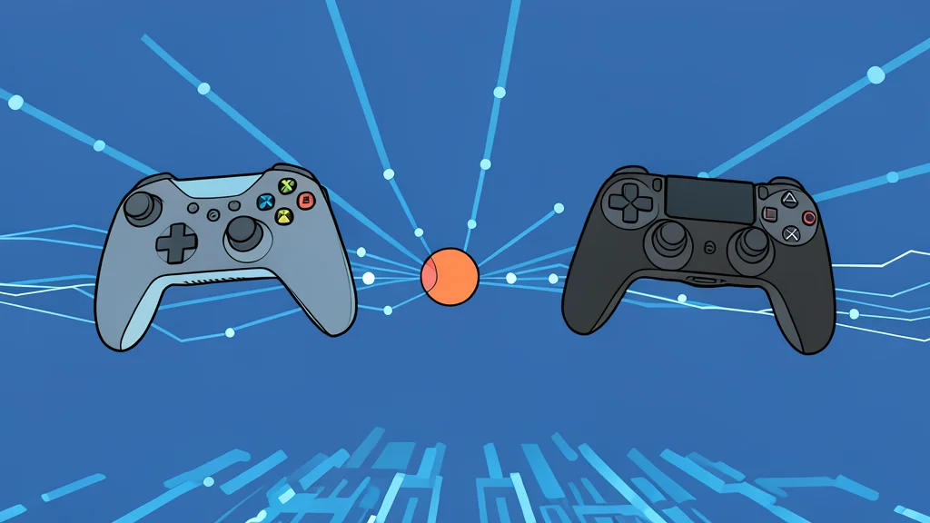 Three distinct video game controllers resting on a wooden table