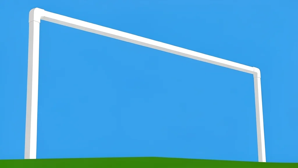 A vast green football field stretches toward a clear blue horizon, marked by crisp white lines that recede into the distance.
