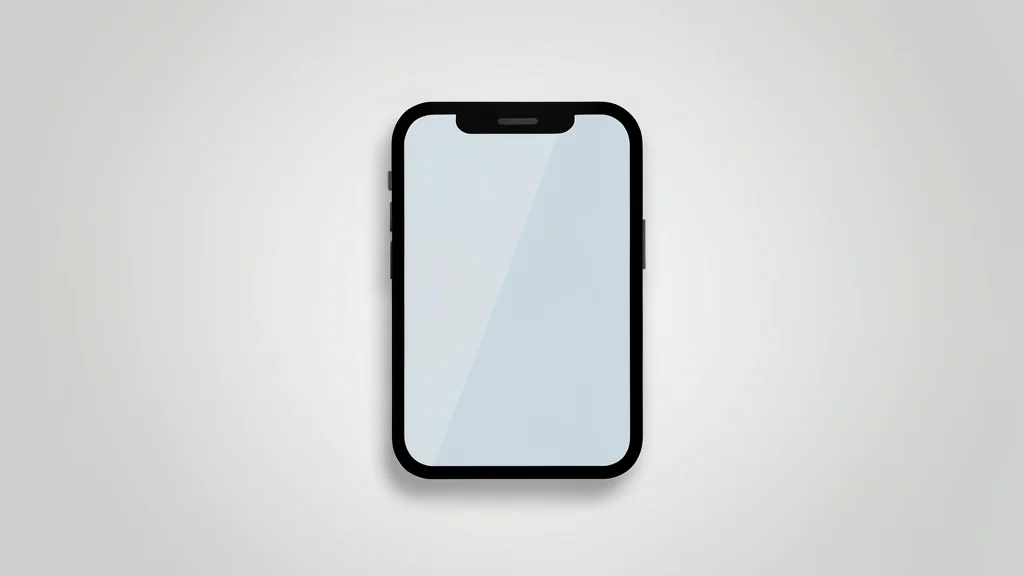A sleek, modern smartphone resting on a clean, minimalist surface