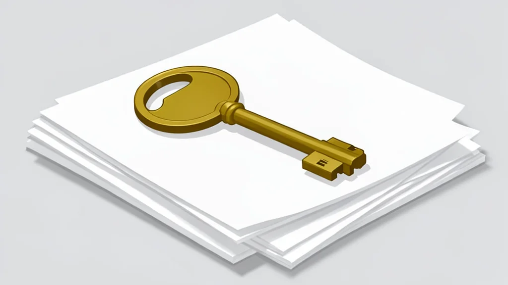 A wooden house key resting on a plain surface