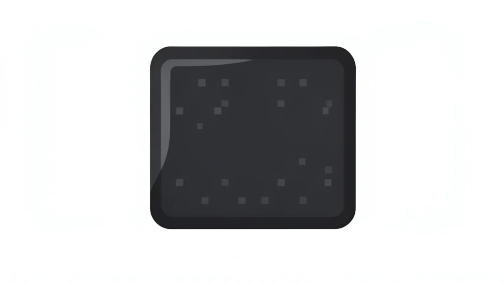 A polished, dark rectangular silicon wafer resting on a clean white surface