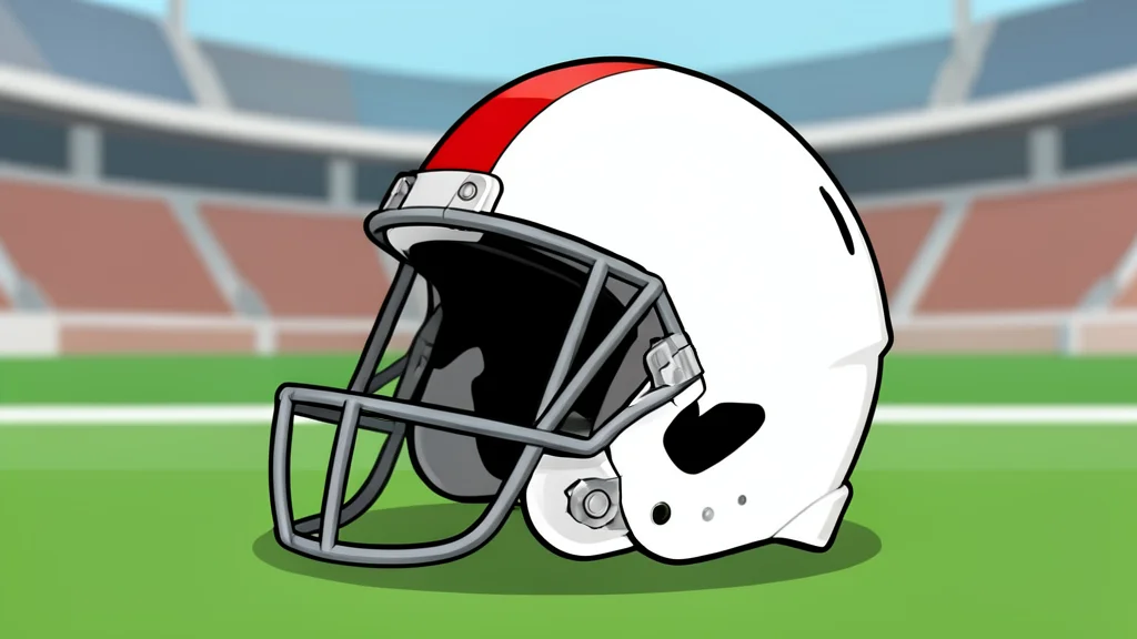A football resting on green grass