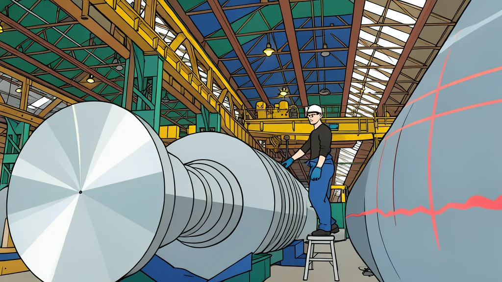 A steel ingot and an aluminium sheet resting on a factory floor