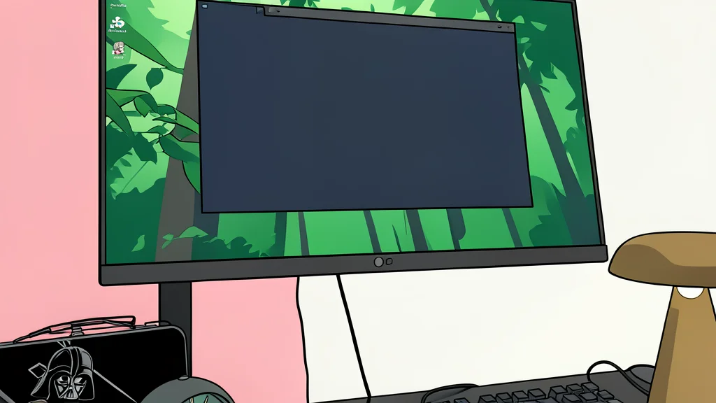A glowing cursor blinking on a dark, abstract background