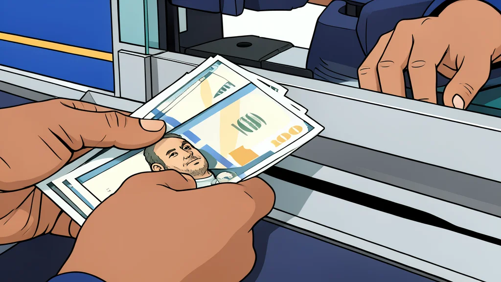 A flat-vector illustration of a stack of generic banknotes beside a smartphone, symbolizing digital financial transfers without text or logos.
