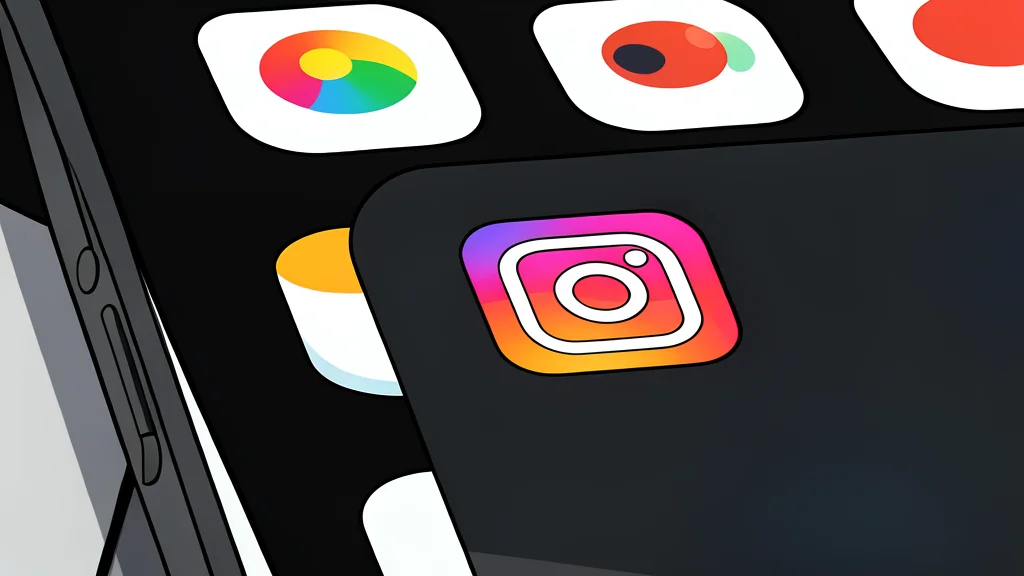 A stylized smartphone with a camera icon and play button symbolizing video generation