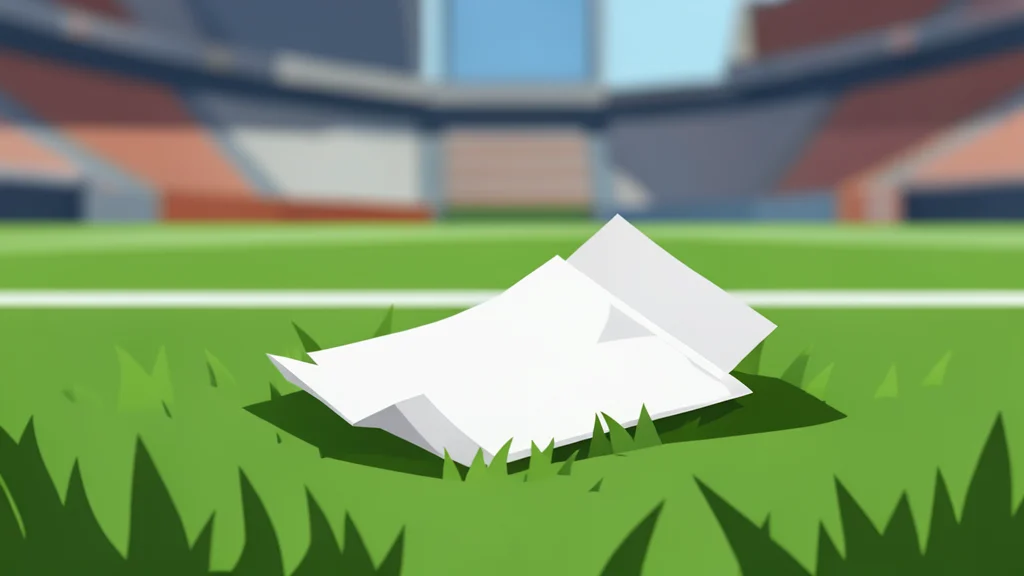 A football helmet resting on a green grass field