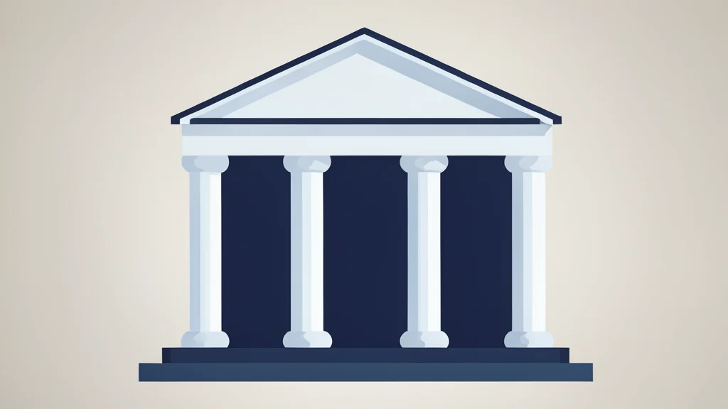 A traditional bank building facade with classical columns