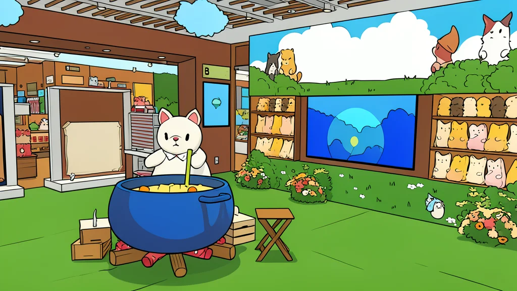 A cozy corner with a stack of hardcover books and a ceramic bowl of steaming soup
