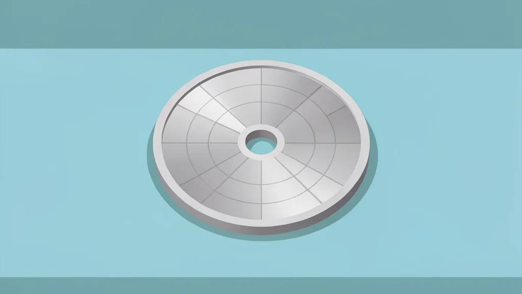 A silicon wafer resting on a cleanroom table