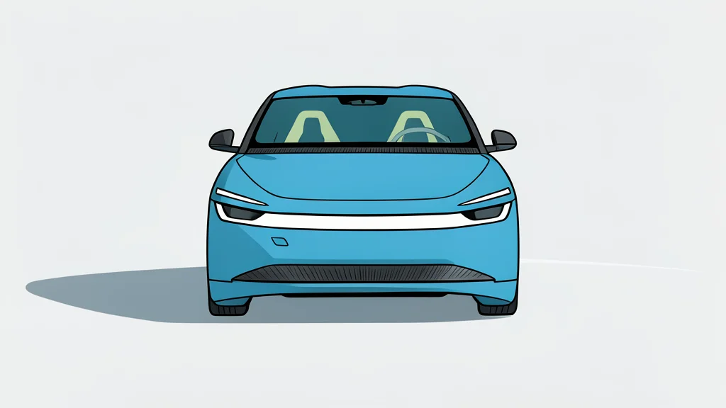 A sleek, low-profile electric vehicle prototype with a teardrop-shaped body and covered rear wheels parked on a smooth asphalt road.