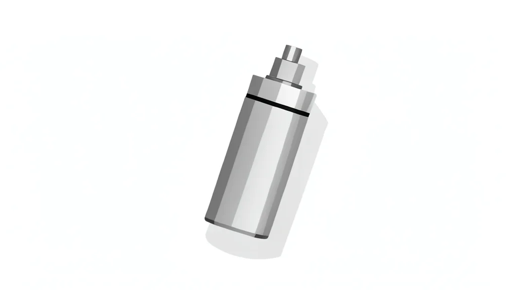 A sleek, metallic vaping device resting on a clean white surface