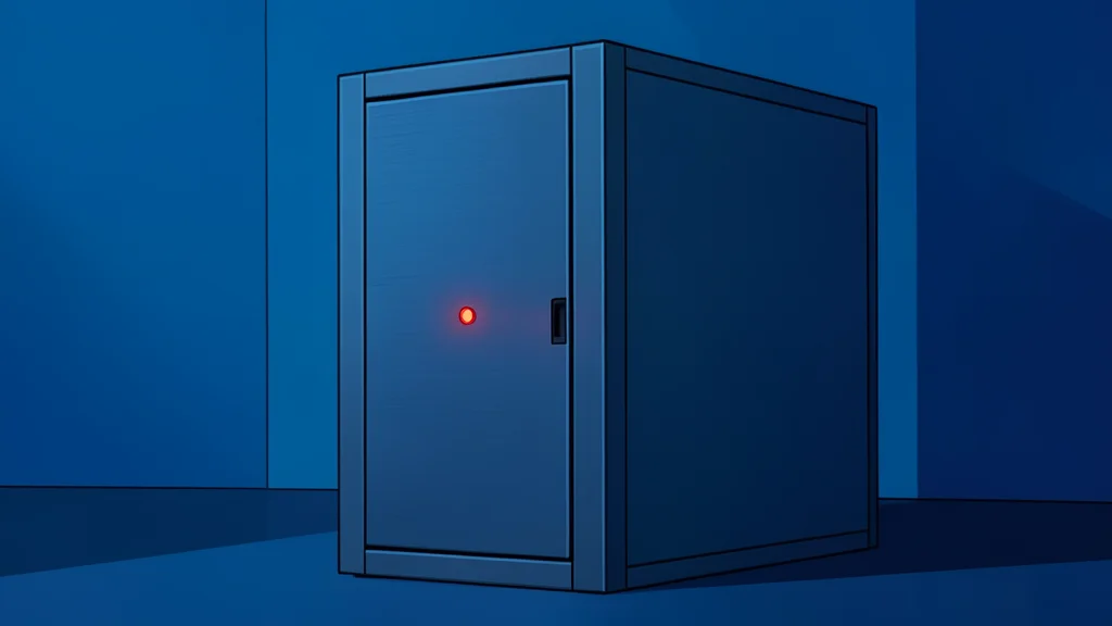 A digital shield protecting a cluster of glowing data nodes