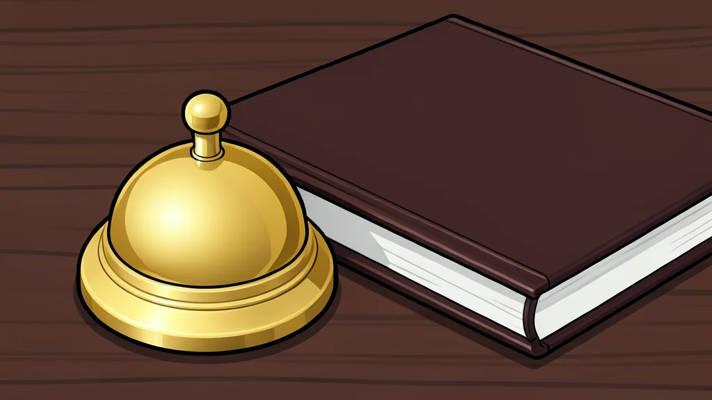 A large, circular banknote with a generic seal design lying on a polished wooden desk next to a stack of gold coins