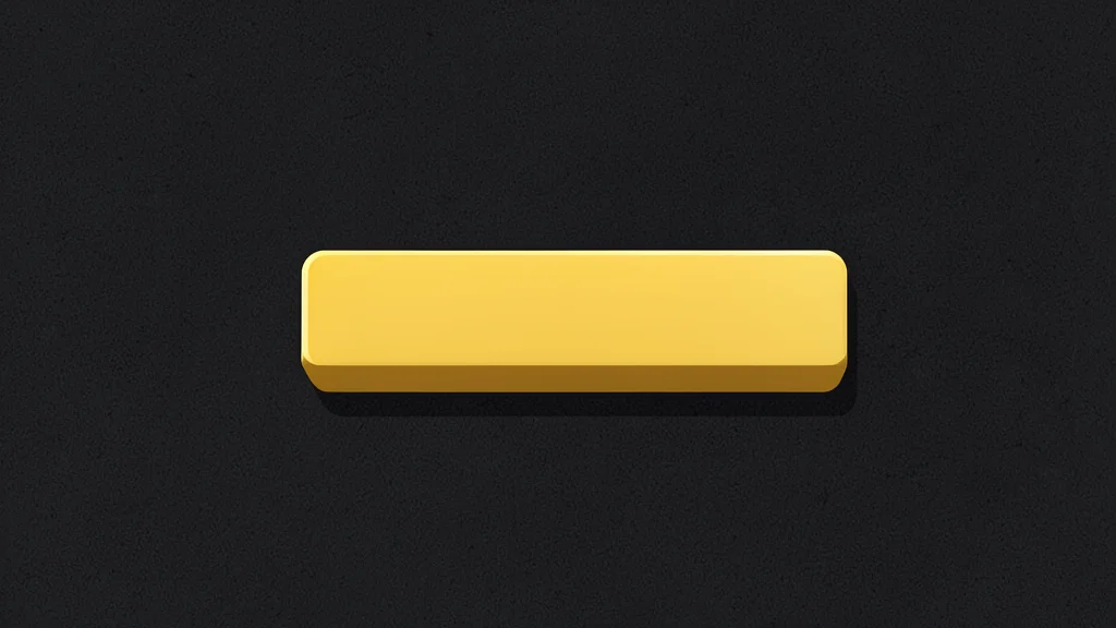 A single, polished gold bar resting on a dark, textured surface