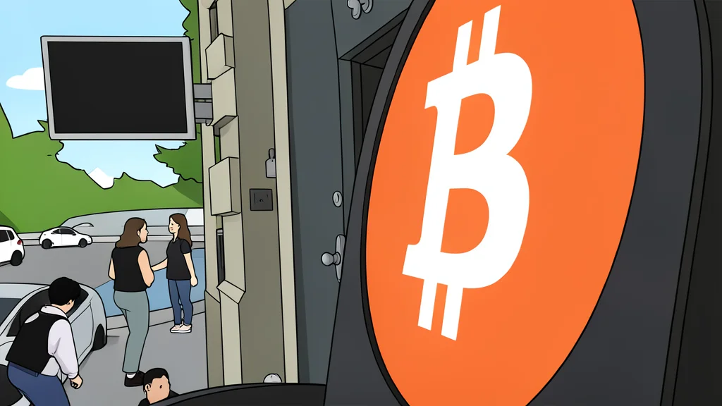 A digital coin resting on a wooden desk next to a gavel