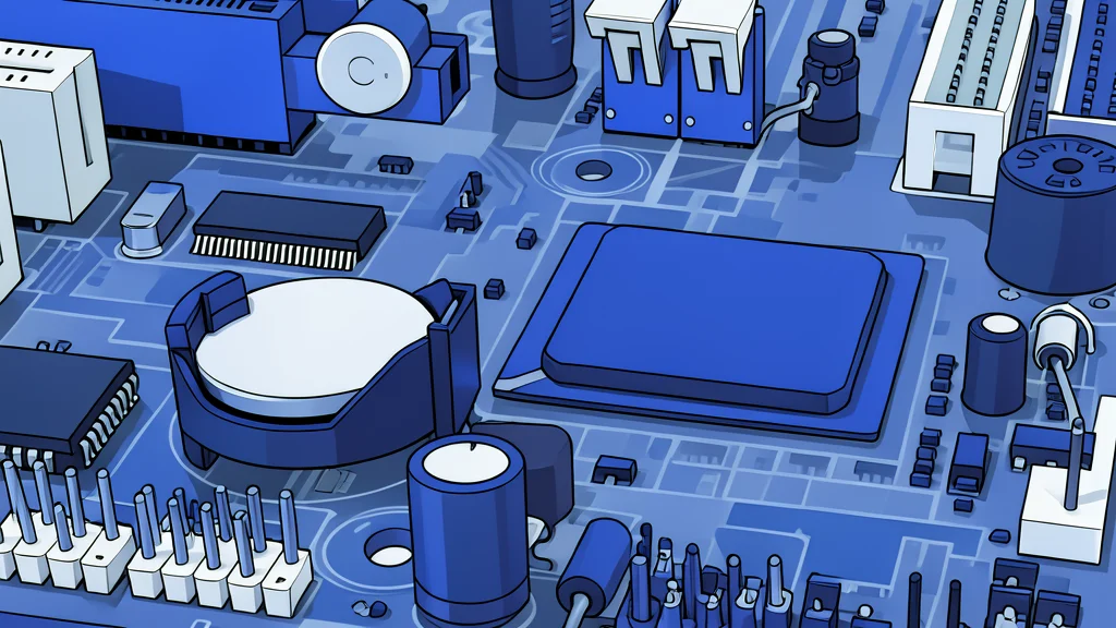 A close-up view of a silicon wafer with a grid of intricate circuit patterns