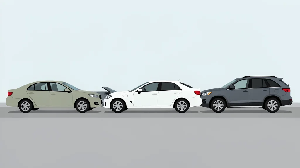 A row of used cars parked in a large open-air lot