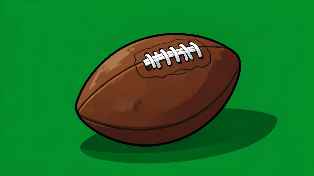 A green football field with white yard lines and goalposts in the distance