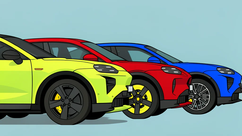 A sleek modern electric SUV with a curved roofline parked on smooth concrete