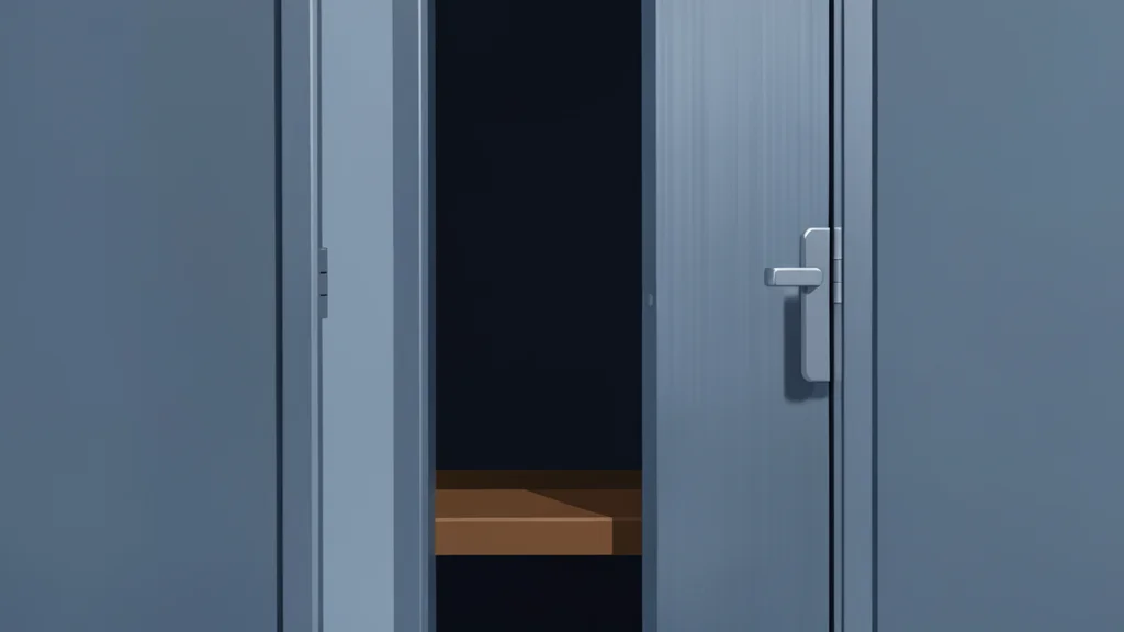 A cotton tank top hanging on a wooden hanger in a locker room