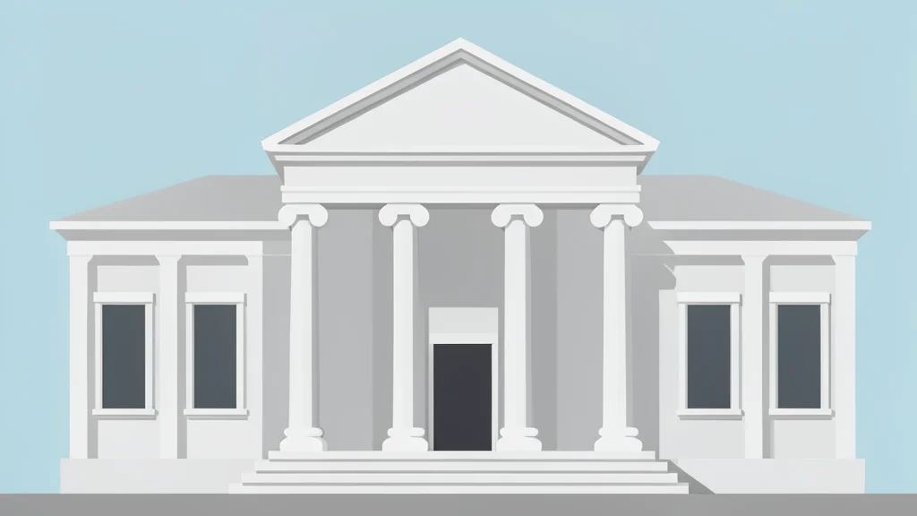 A large, ornate marble building with tall columns and a pediment, typical of a central bank headquarters