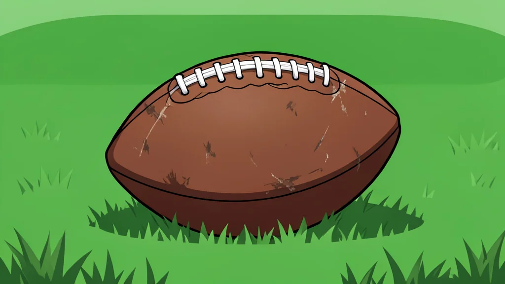 A green grass football field with white yard lines and goalposts in the distance