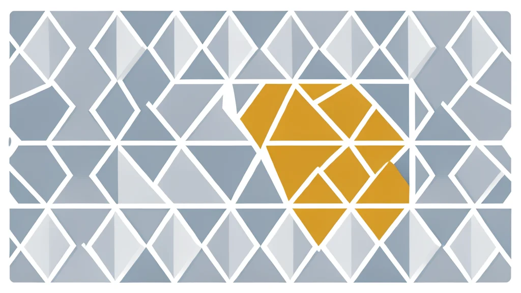 A complex geometric lattice structure with one section highlighted in a different color