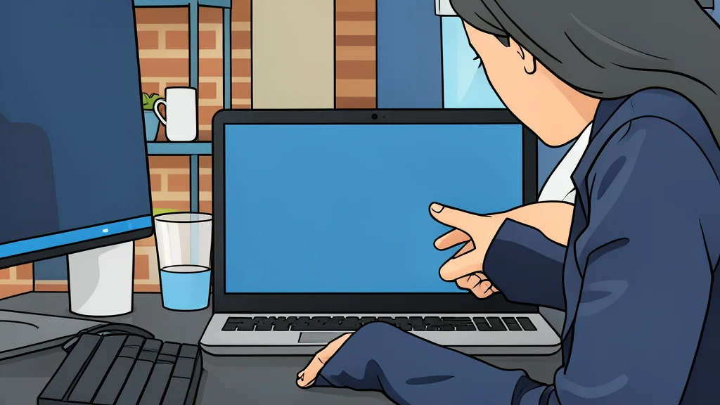 A wooden desk with a stack of paper notebooks and a pen, next to a closed laptop