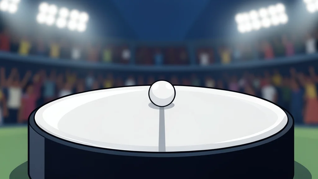 A curved, table-tennis-style surface with a white ball resting on it
