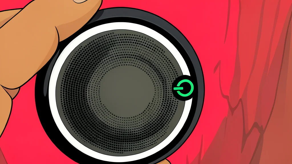 A small, smooth, curved electronic device resting on a soft fabric surface