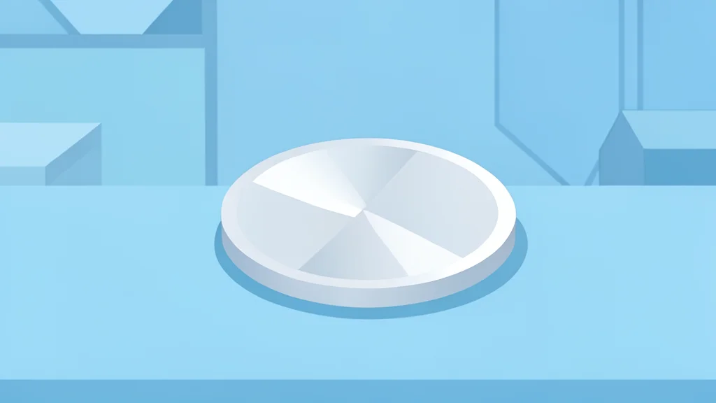 A silicon wafer resting on a cleanroom table