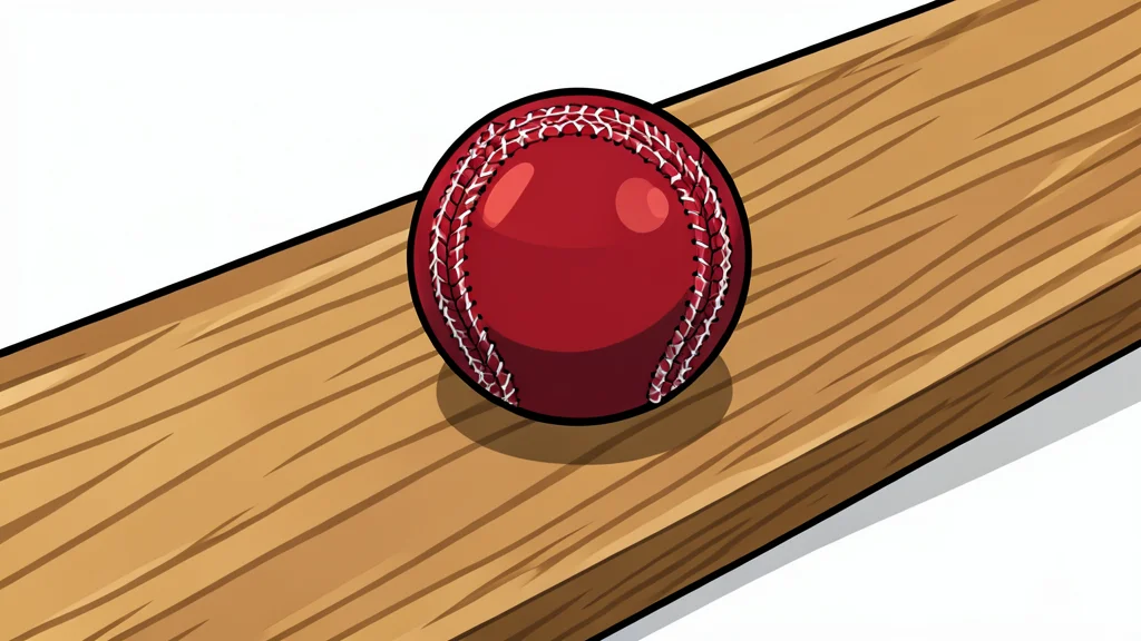 A cricket bat resting on a grassy field near a wicket