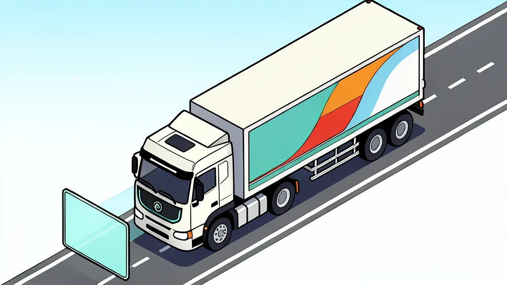 A large electric semi-truck parked on a highway