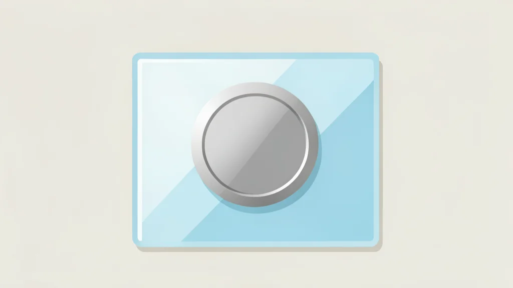 A digital coin resting on a reflective glass surface