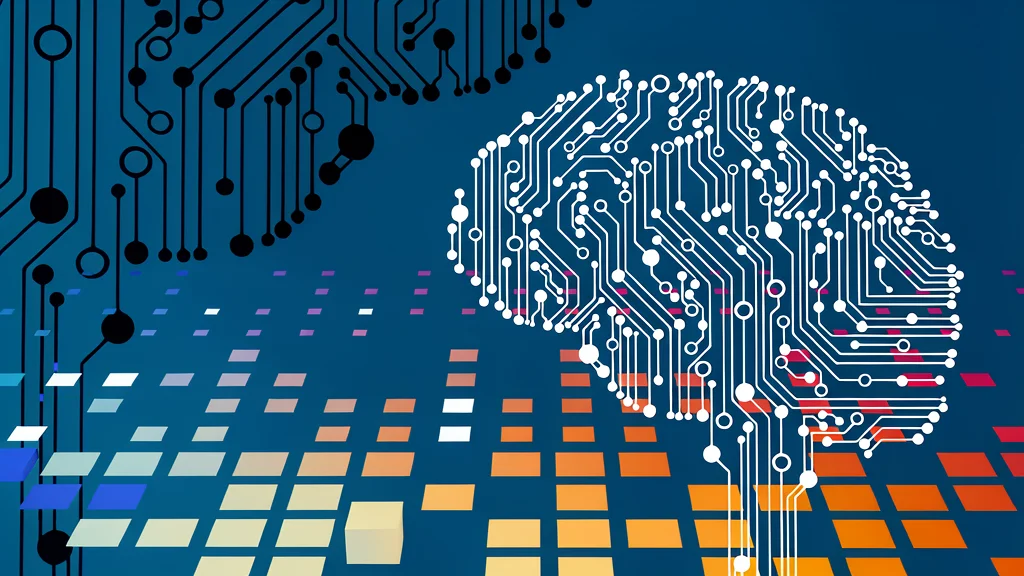 A close-up view of a complex, organic neural network structure resembling a brain's synaptic connections, glowing with faint electrical pulses against a dark background.