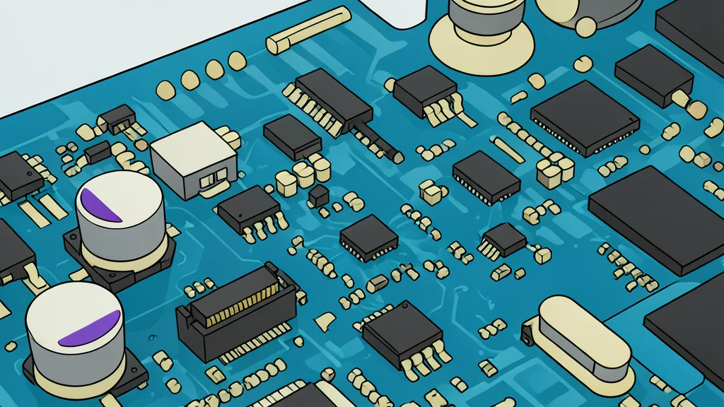 A dense array of black rectangular memory chips mounted on a green circuit board