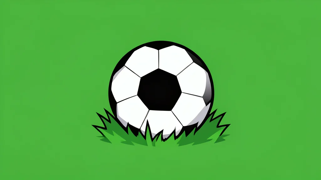 A single white soccer ball resting on green grass