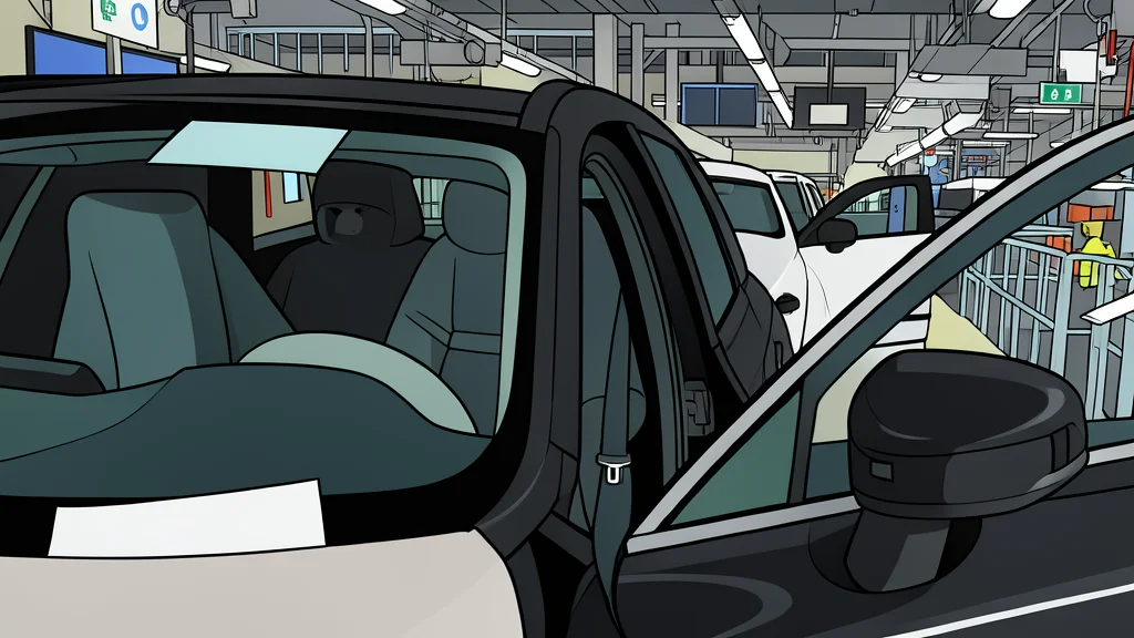 A sleek, modern electric vehicle parked on a minimalist concrete platform