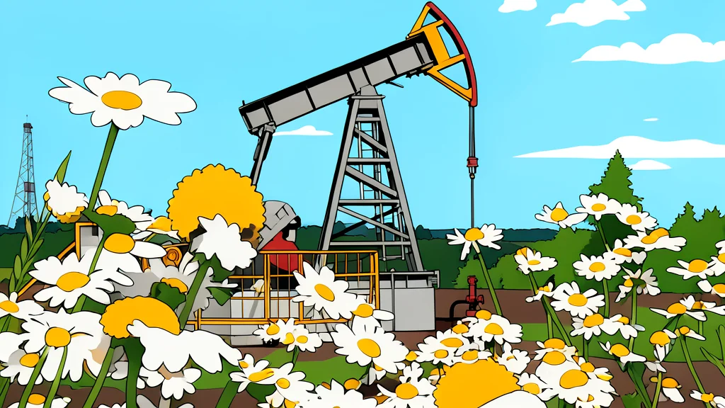 A large industrial oil storage tank standing in a flat landscape