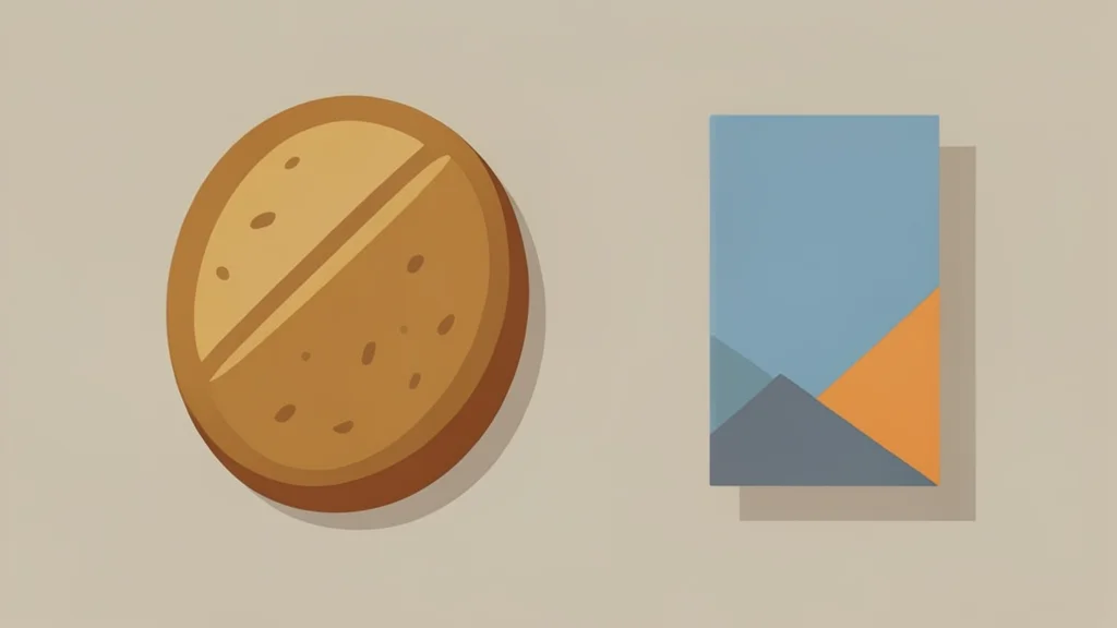 A loaf of bread and a box of cereal on a wooden table