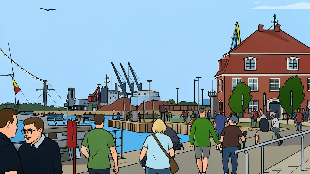 A cluster of large industrial oil storage tanks standing under a clear blue sky.