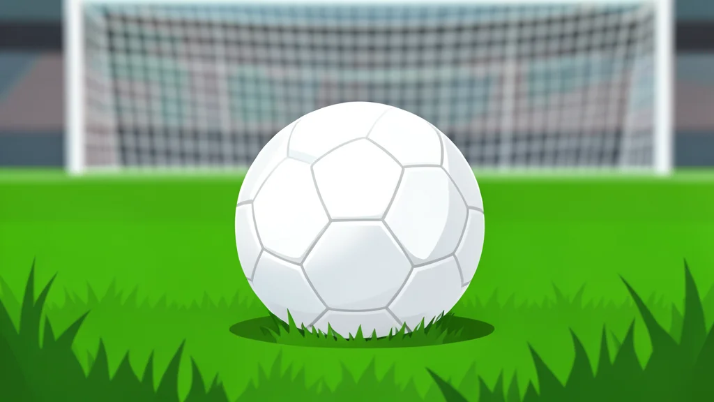 A green football pitch with white boundary lines and a goal net in the background