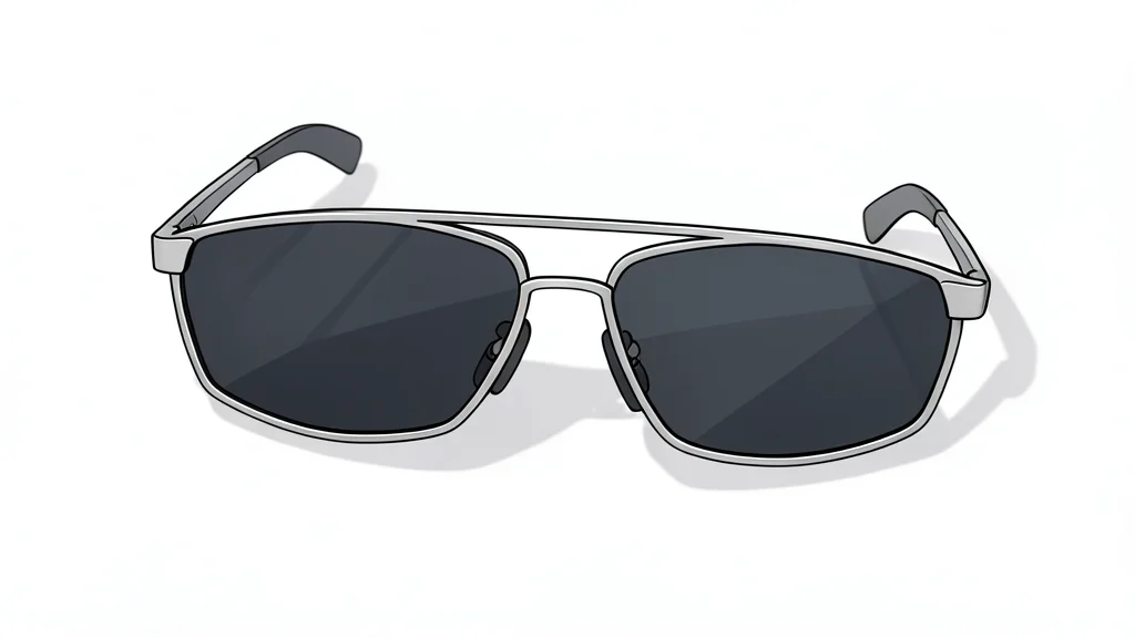 A pair of sleek, modern augmented reality glasses resting on a clean white surface