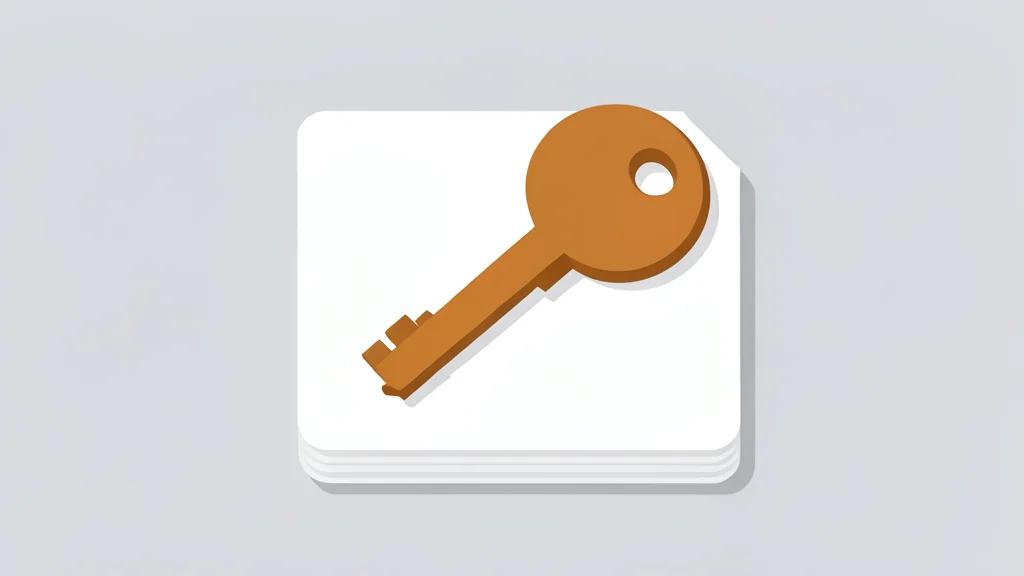 A wooden house key resting on a stack of paper documents