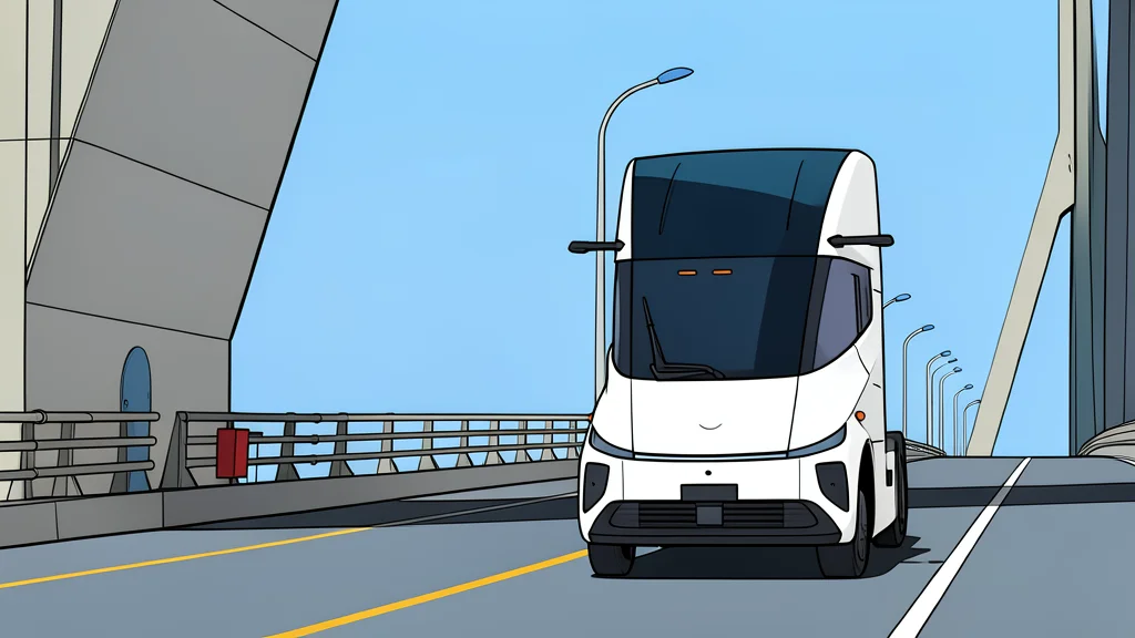 A large, modern electric semi-truck parked on a smooth concrete surface