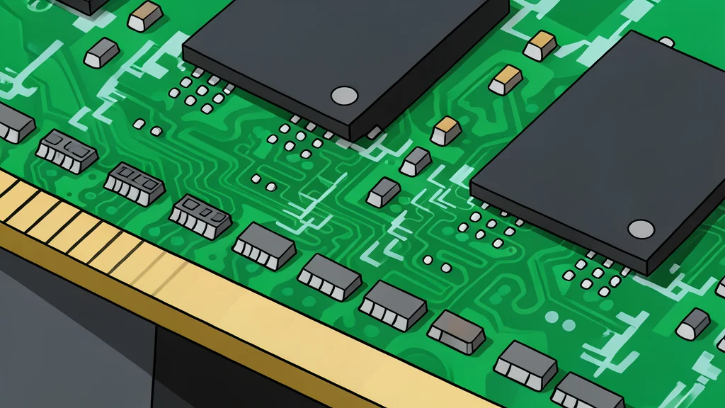 A flat vector illustration of a rectangular silicon wafer with a grid of square chips resting on a white surface.